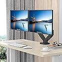 Rosewill Dual Monitor Mount, 15 to 32 Inch, 4.4 to 19.8lbs per Screen, Adjustable Gas Spring Monitor Arm with Cable Management, Clamp & Grommet Base