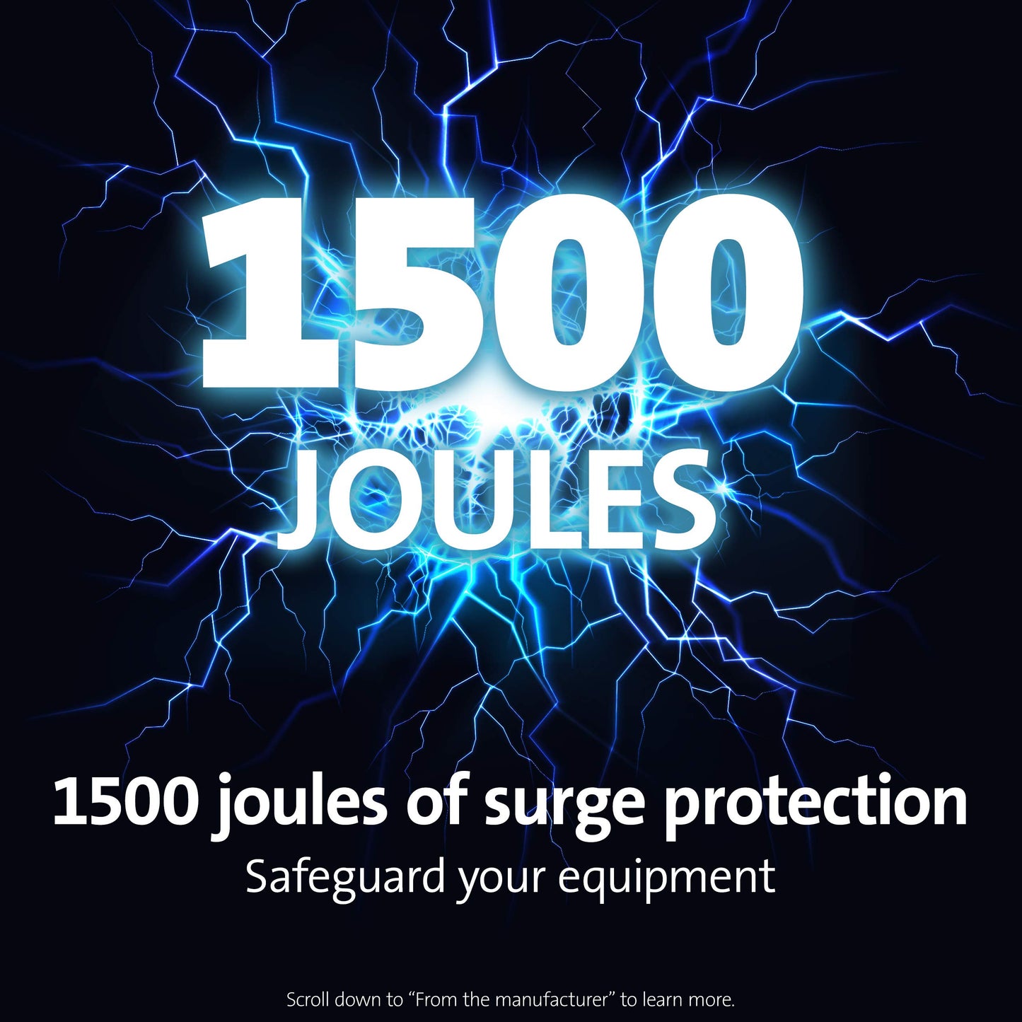 Kensington SmartSockets 6-Outlet, 16-Foot Cord, & 1500 Joules Tabletop Surge Protector (K62634NA)