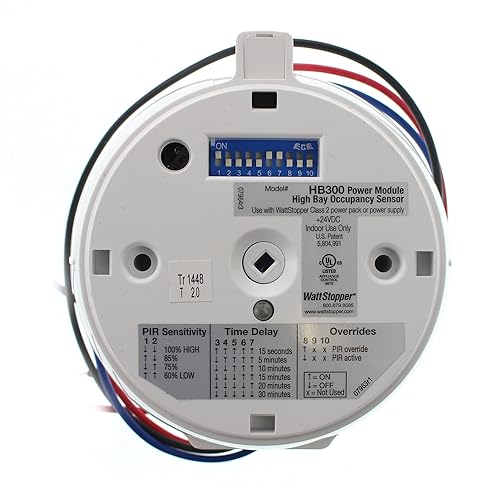 Watt Stopper HB300-B High-Bay Occupancy Sensor, 24Vdc, Lens Sold Seperate, White