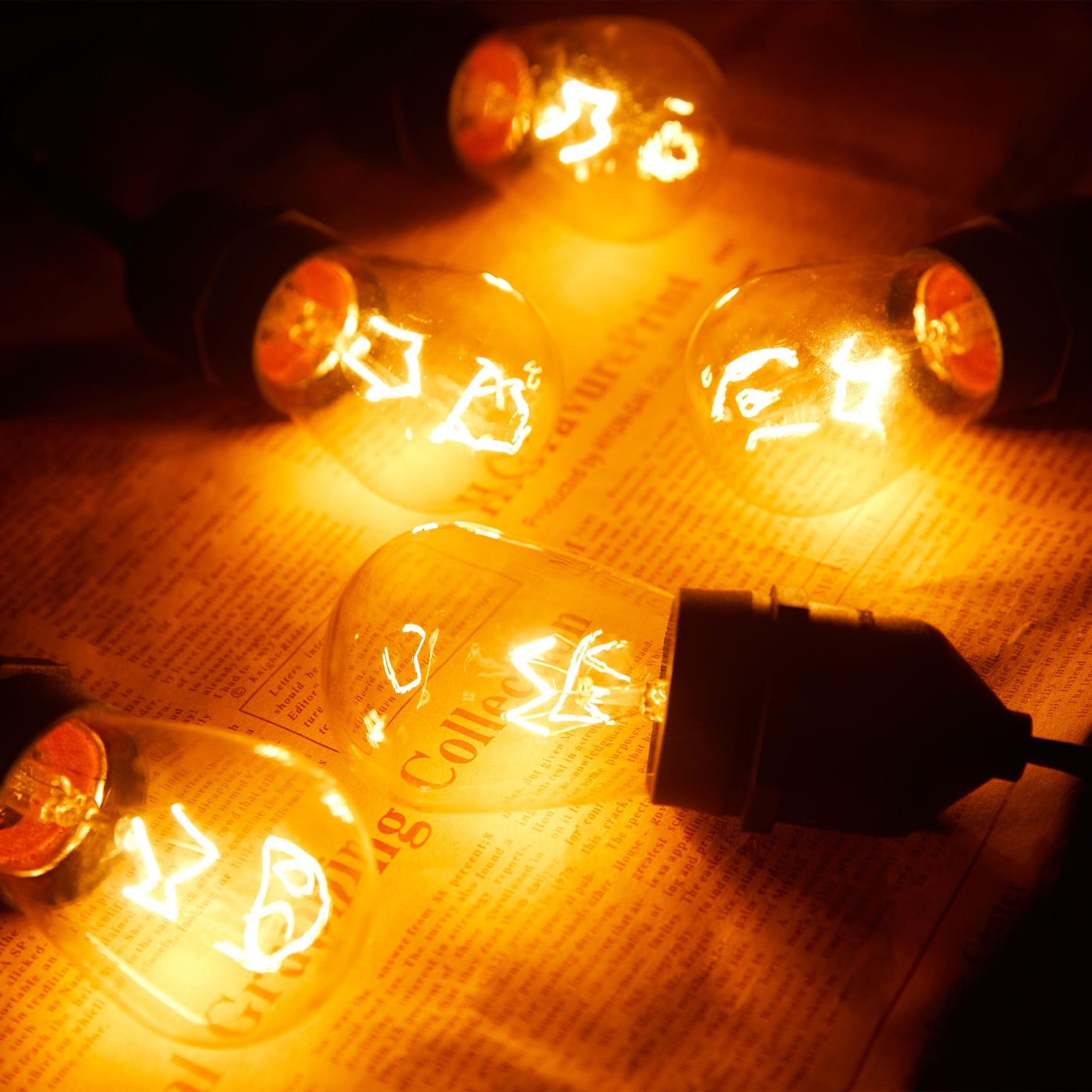 Minetom S14 Incandescent Edison Light Bulbs, 20 Pack 11W, Warm White