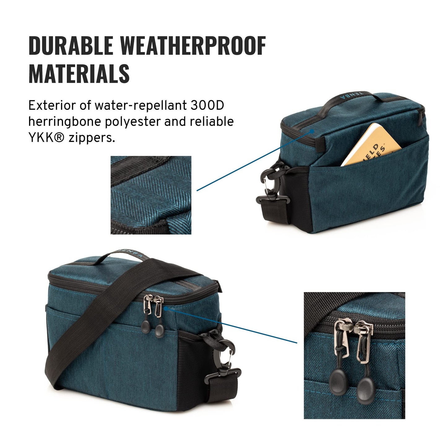 Tenba BYOB 9 Camera Insert - Turns any bag into a camera bag for DSLR and Mirrorless cameras and lenses - Blue (636-629)
