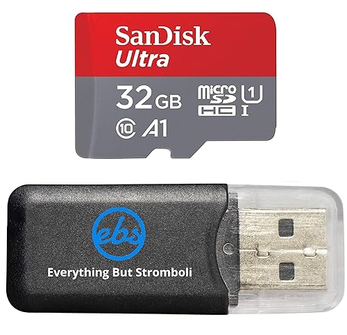 SanDisk 32GB MicroSDHC Ultra Memory Card for Insta360 Action Camera Works with ONE RS 1-Inch 360 (SDSQUA4-032G-GN6MN) A1 U1 Class 10 - Bundle with (1)