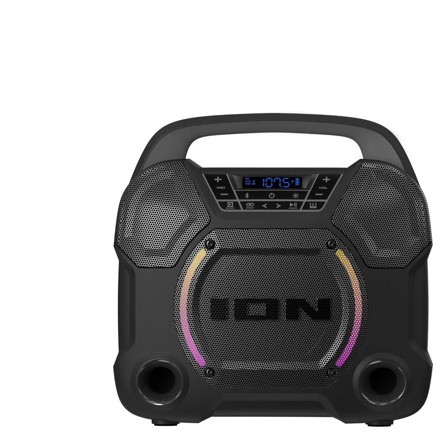 ION Audio All-Weather Bluetooth Speaker with Premium Wide Sound, Three Speakers (Renewed)