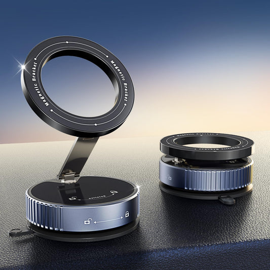 OWLREX Vacuum Magnetic Phone Holder for Car Magsafe Suction Cup Car Phone Mount with Strong Magnet 360° Rotatable Phone Holder for iPhone 15/14/13 Pro
