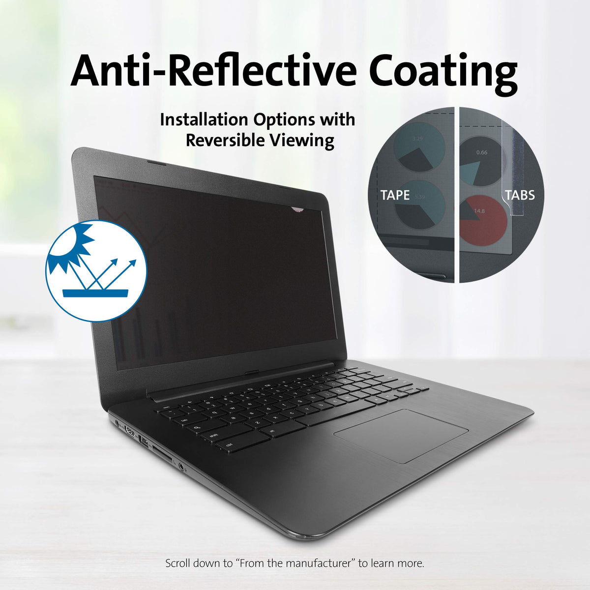 Kensington FP125W9 Privacy Screen for 12.5" 16:9 Aspect Ratio Laptops (K52792WW)