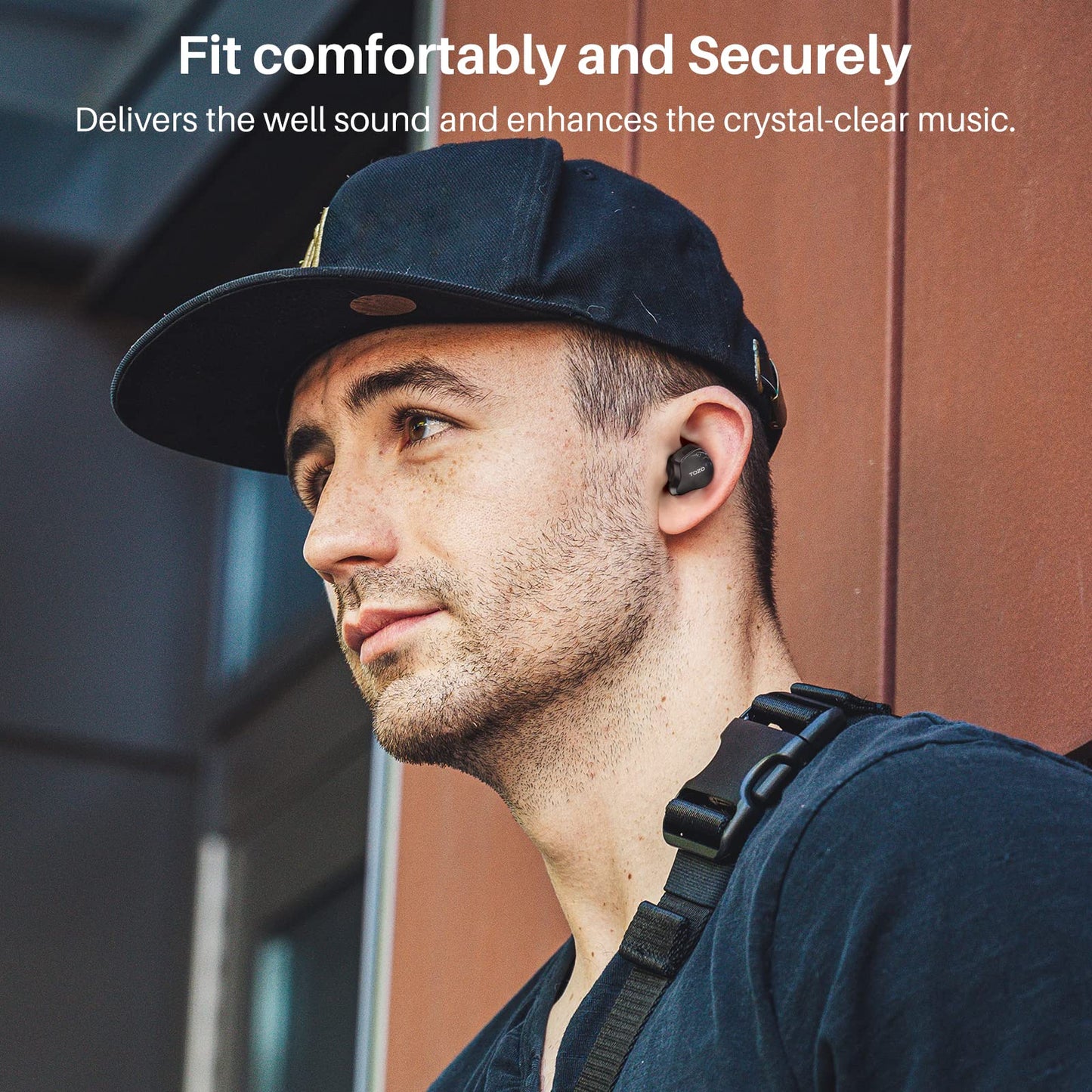 TOZO T18 Wireless Earbuds Bluetooth Headphones 5.3, IPX8 Waterproof Ear Buds, 4 Mic Clear Call Long Playtime with LED Digital Display Charging Case 32
