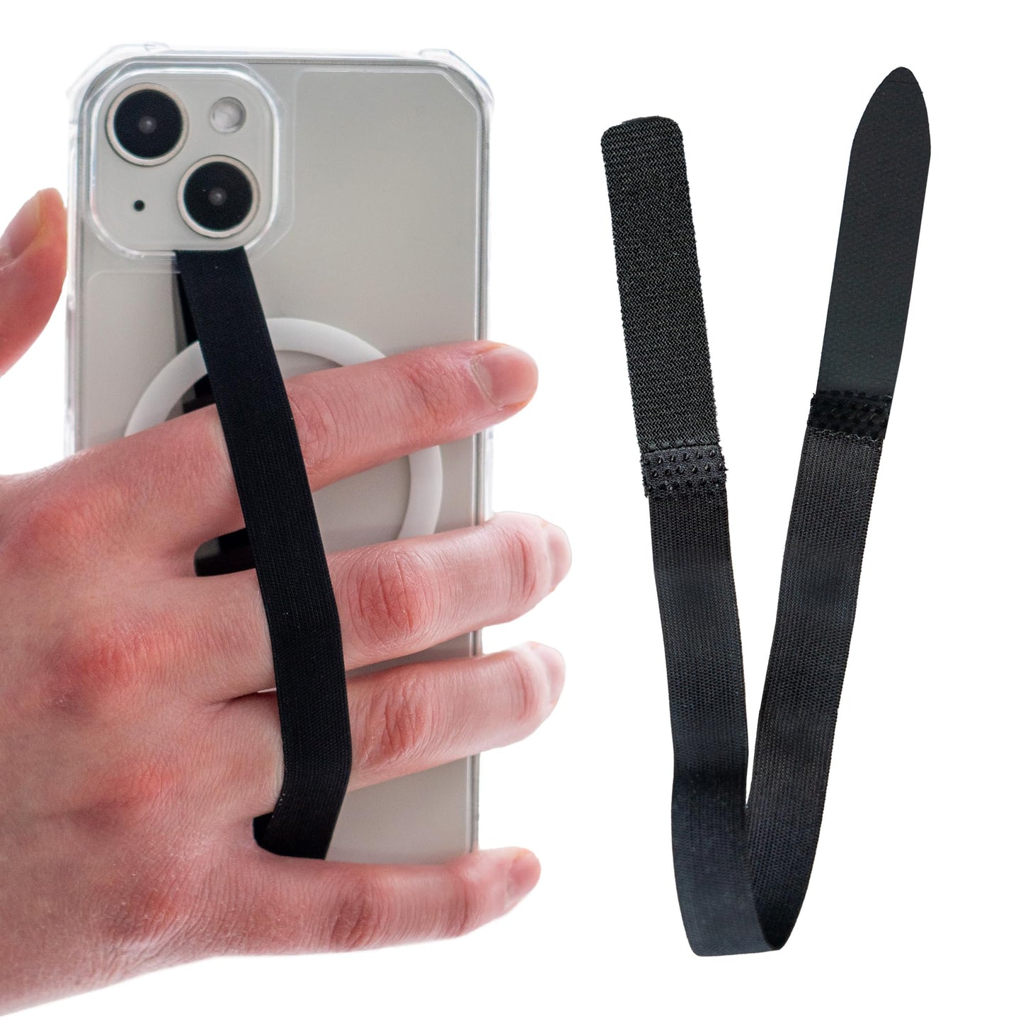 Scooch Bandmate, Elastic Flexible Phone Strap, Universal Slim Hand Finger Grip, Non-Slip Cell Phone Holder, Fits All Phone Cases
