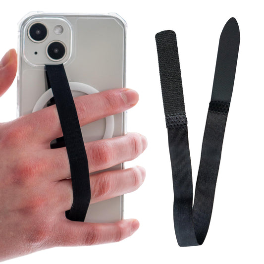 Scooch Bandmate, Elastic Flexible Phone Strap, Universal Slim Hand Finger Grip, Non-Slip Cell Phone Holder, Fits All Phone Cases