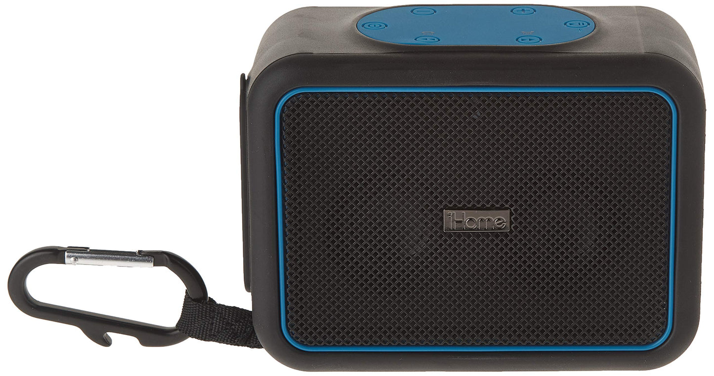 iHome iBT35 Rugged Portable Waterproof Bluetooth Stereo Speaker with Speakerphone OPEN BOX