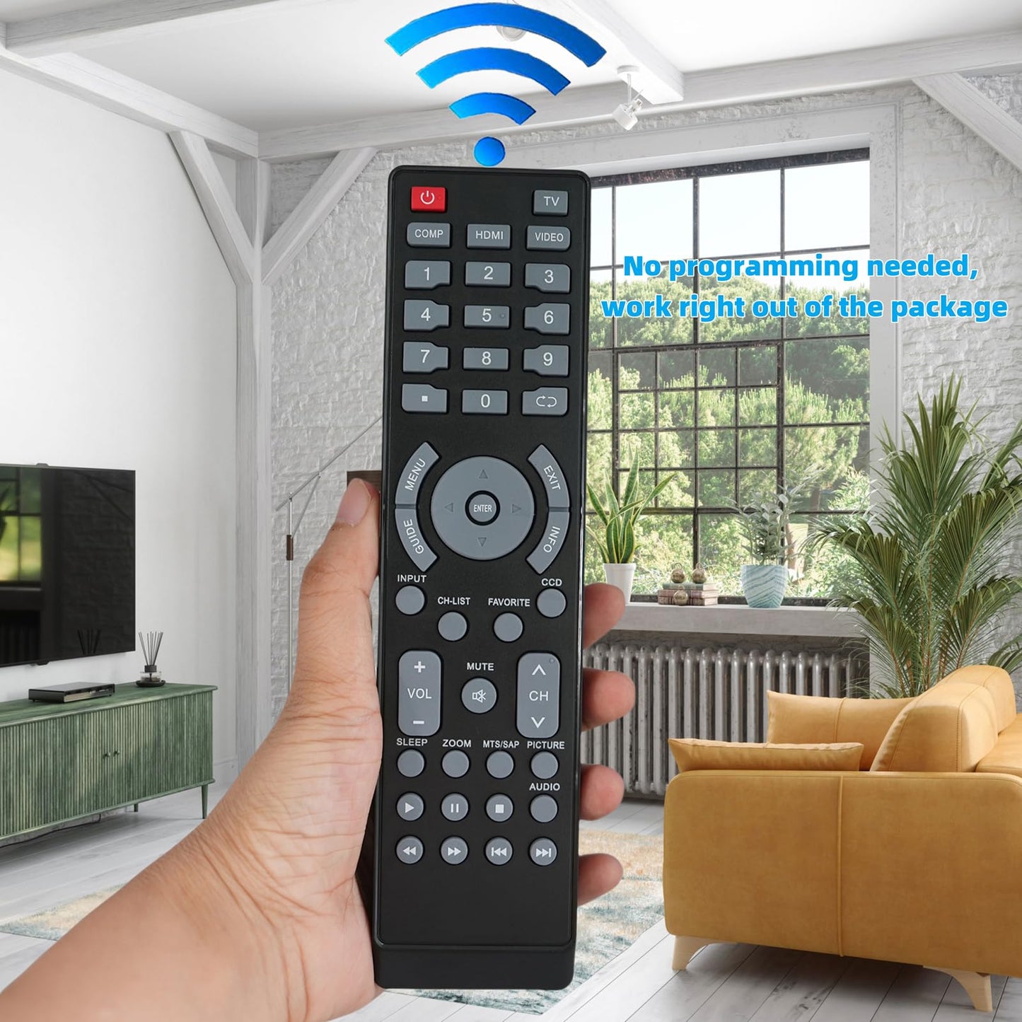 Replacement Remote Control fit for Insignia NS-24L120A13 NS-32L120A13 NS-32D120A13 NS19E720A12 NS-RC01A-12 NS-F27TV NS-L22X-10A NS19E720A12A LCD LED