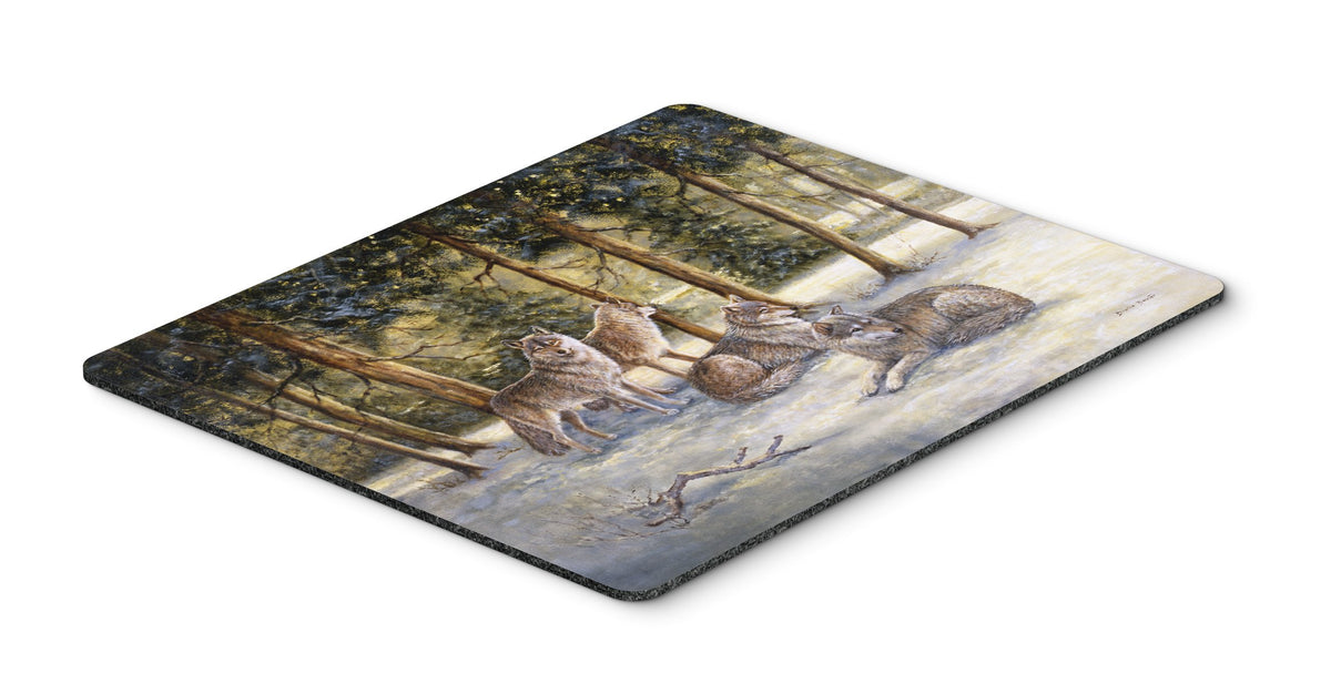 Caroline's Treasures BDBA0371MP Wolves by Daphne Baxter Mouse Pad, Hot Pad or Trivet for Home Office Gaming Working Computers Laptop Mouse