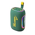 Portable Wireless Waterproof Bluetooth Speaker, 65W Output, 8000mAh Battery, RGB Lights, EQ Modes, 10M Range, TWS Connection, AUX/TF Card (Green)