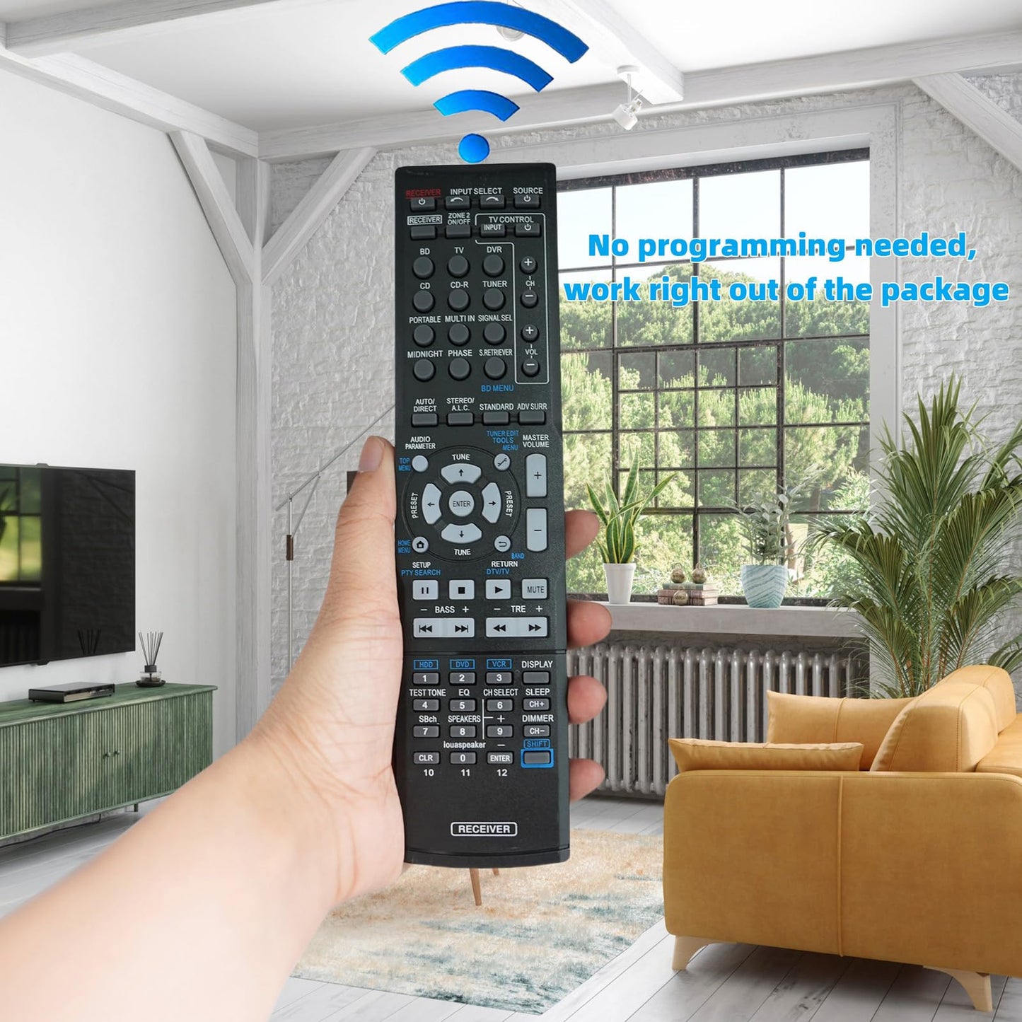 Replaced Remote Control Compatible for Pioneer AXD7354 VSX-519V VSX-521-K VSX-1023 VSX-1024-K Home Theater AV A/V Audio/Video Receiver System