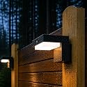 VerLuce - Square Solar Wall Lights - Solar Powered Wall Lamps - LED Lights - PIR Sensor & Two Lighting Modes - Rechargeable Battery Lasts Up to 55