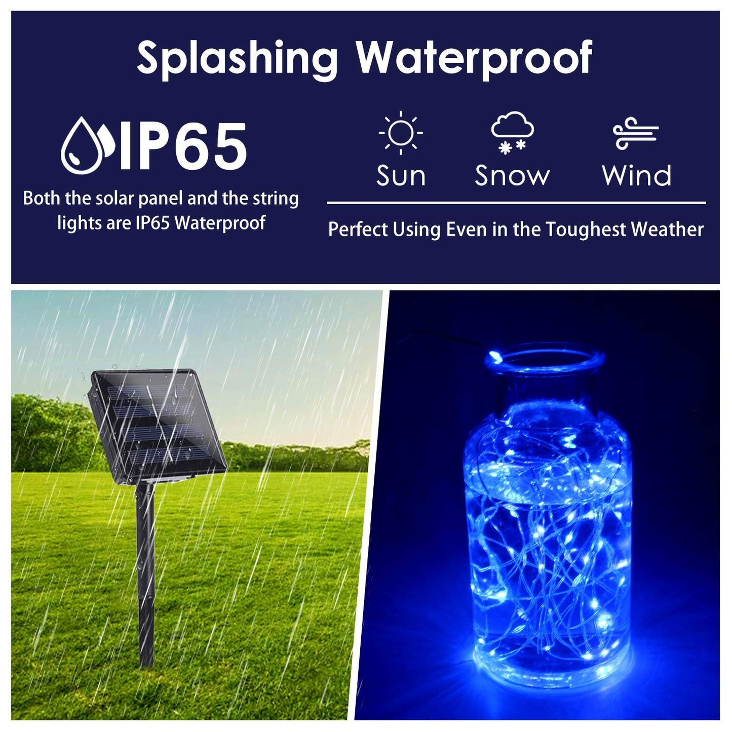 Solar String Lights Outdoor, 2-Pack 144FT 400 LED Solar Twinkle Lights for Outside Waterproof, Copper Wire 8 Lighting Modes Fairy Light for Garden