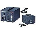 Simran Voltage Transformer, 1500 Watt, Step Up and Down, 110 Volt, 220 Volt Power Converter, Black (ACN-1500)