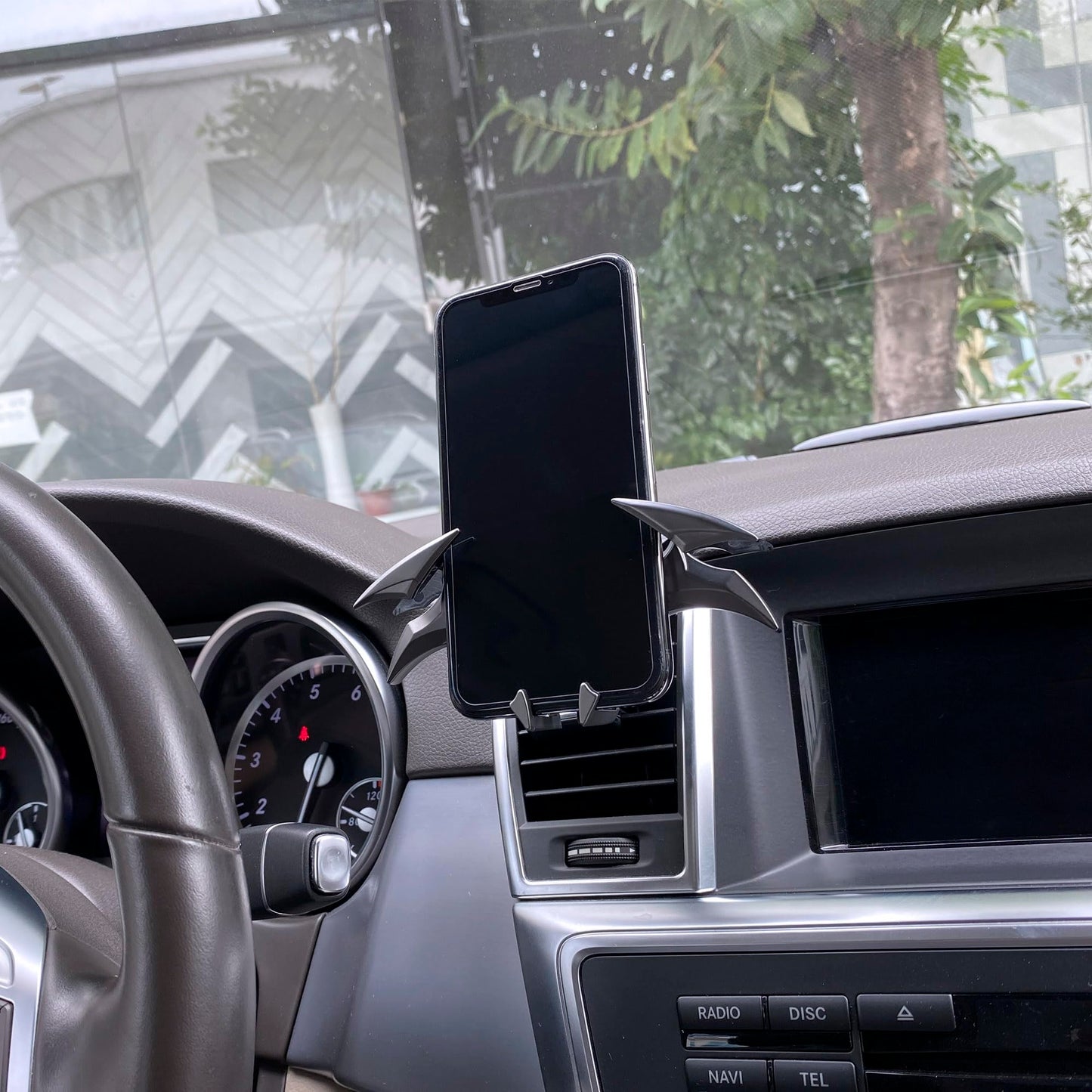 livin Alloy Material Unique Phone Holder Mount for Car Gifts for Men Bat Decorations Collectibles for Room Universal Vent/Dash/Windshield Gravity