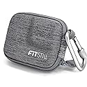 FiTSTILL Grey Weaving Mini Carrying Case for Go Pro Hero 13/12/11/10/9/8/7/(2018)/6/5/4/3+/3 Black,Hard Shell Travel Storage Case for AKASO,Campark,YI