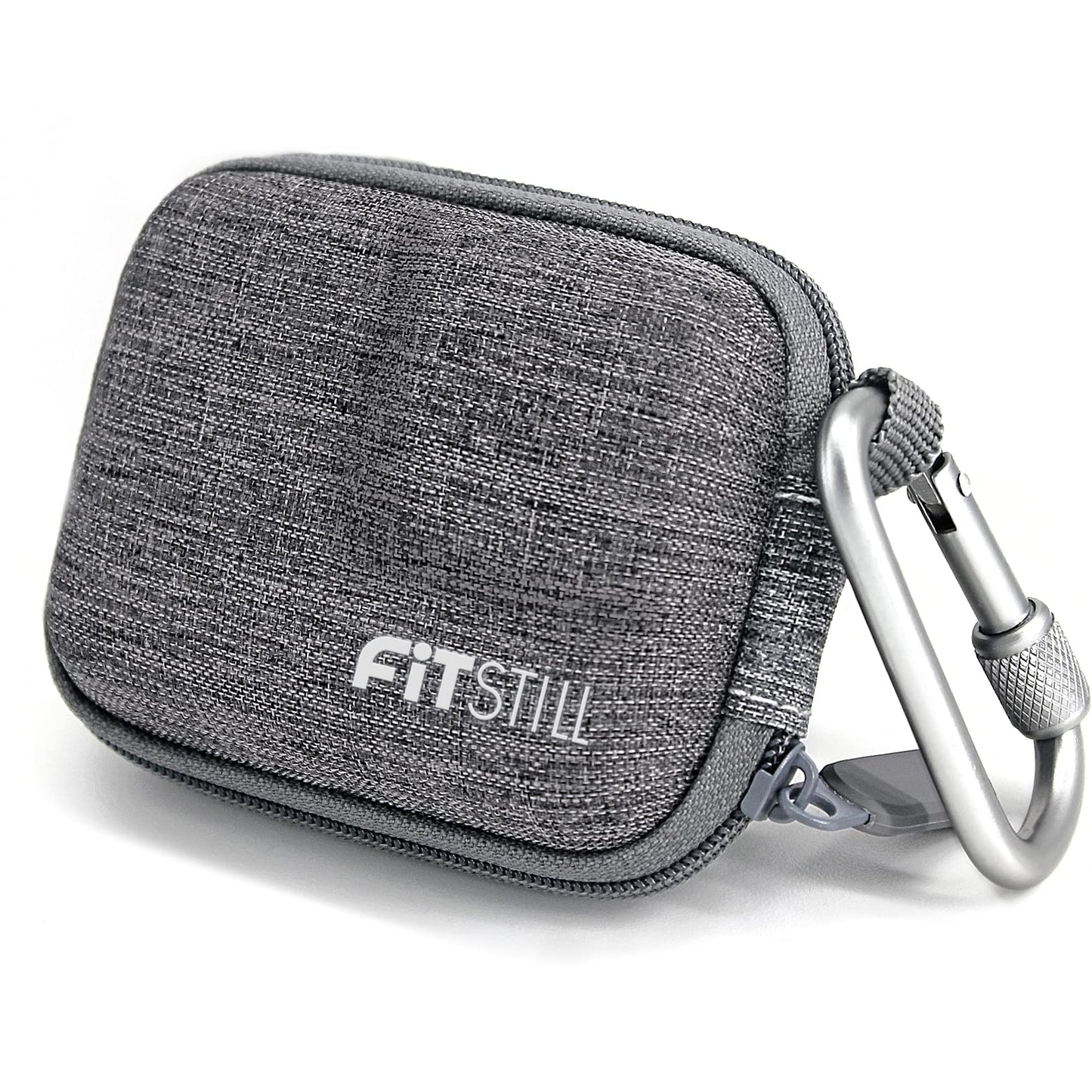 FiTSTILL Grey Weaving Mini Carrying Case for Go Pro Hero 13/12/11/10/9/8/7/(2018)/6/5/4/3+/3 Black,Hard Shell Travel Storage Case for AKASO,Campark,YI