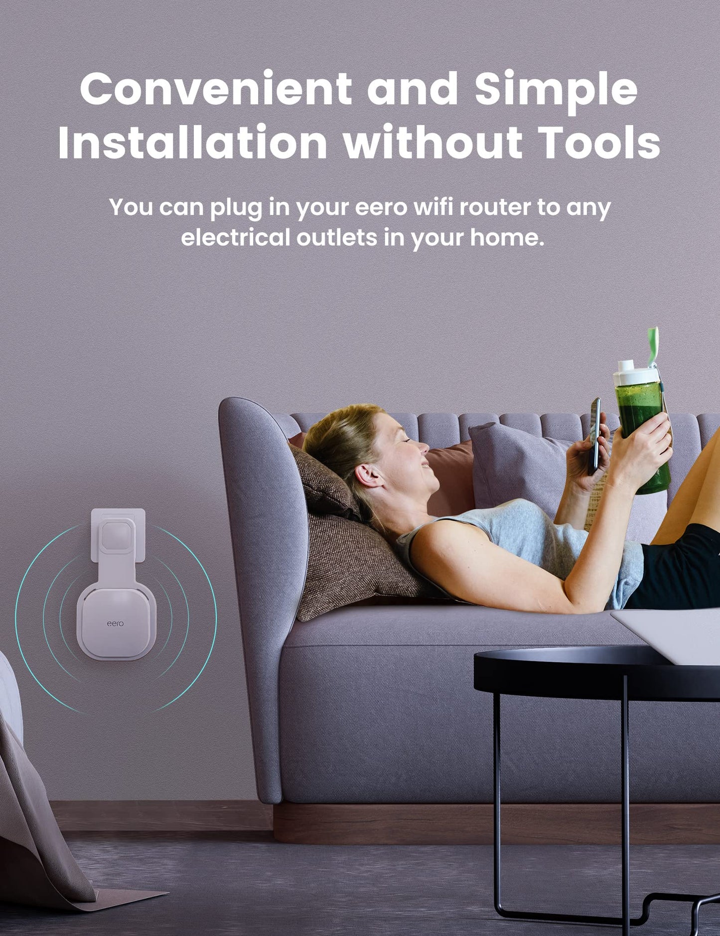 DG-Direct Wall Mount Holder Only for eero 6 Router Mesh Wi-Fi System,No Messy Wires,Stand Bracket for eero 6 Extender Space Saving White 3Pcs