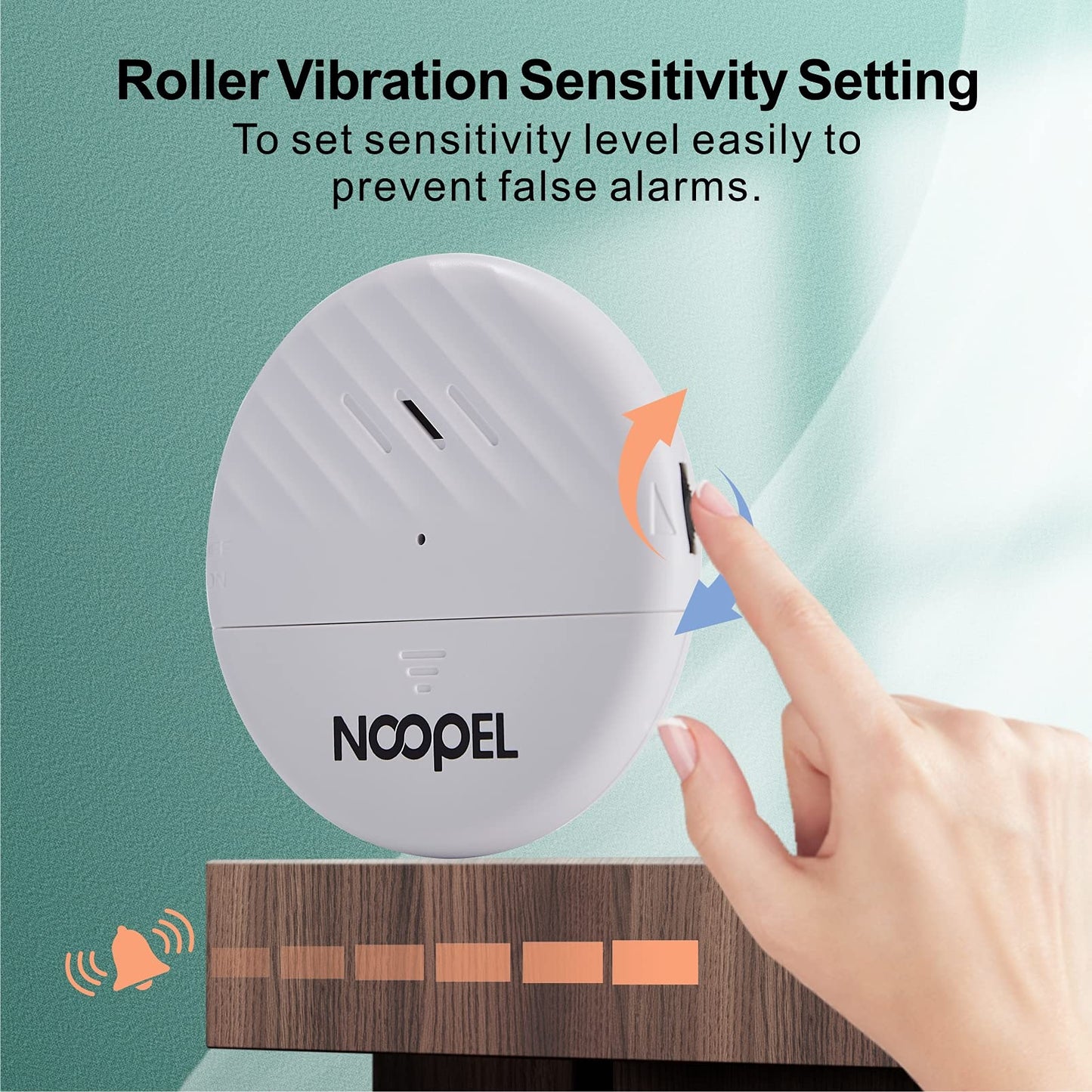 Window Alarms for Home Security 5 Pack, Glass Break Sensor, Window Sensor for Office Safety, Ultra-Loud 125db Advanced Vibration Sensors, Featuring