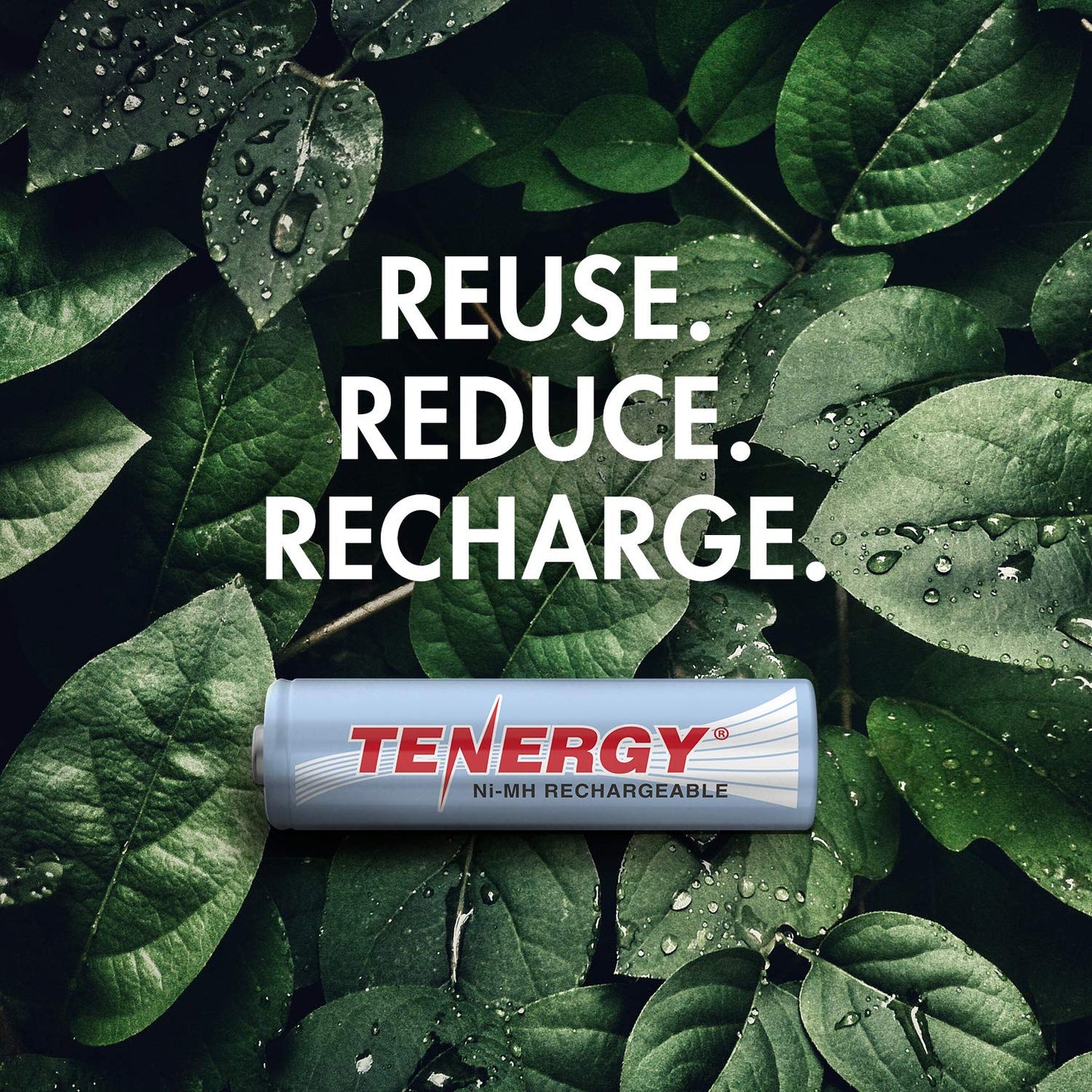 Tenergy AA Rechargeable Battery, High Capacity 2500mAh NiMH AA Battery, 1.2V Double A Batteries, 12 Pack