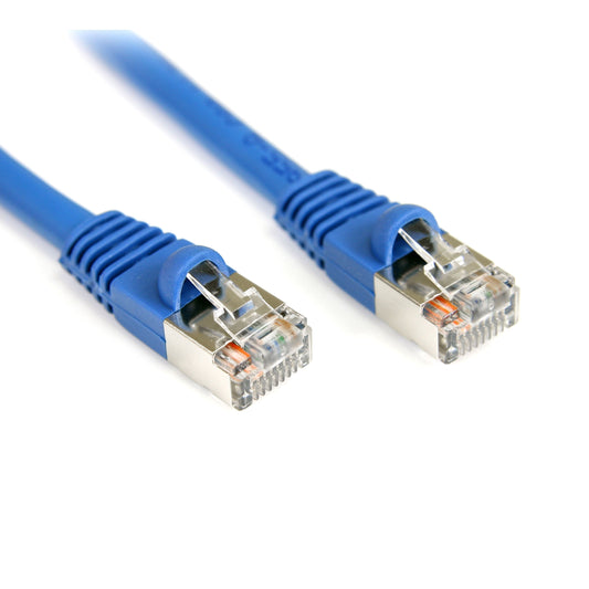StarTech 100ft Cat5e Snagless Ethernet Cable, Shielded, PoE, Blue, Network