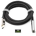 Pacroban HDMI Extension Cable 6ft - eARC & Dolby Atmos, HDMI 2.1, 8K@60Hz, 4K@120Hz, 48Gbps Ultra High Speed, | Male to Female HDMI Cable for Roku