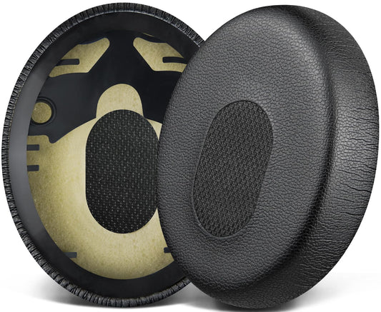 SOULWIT Earpads for Bose QuietComfort 3 (QC3) & OE1 On-Ear Headphones, Soft Protein Leather, High-Density Noise Isolation Foam - Black