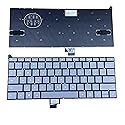 YIJIATech New Keyboard US Layout for Microsoft Surface Laptop GO1/2 2013 1943 1963 Gray Frameless Laptop Keyboard Without Backlight