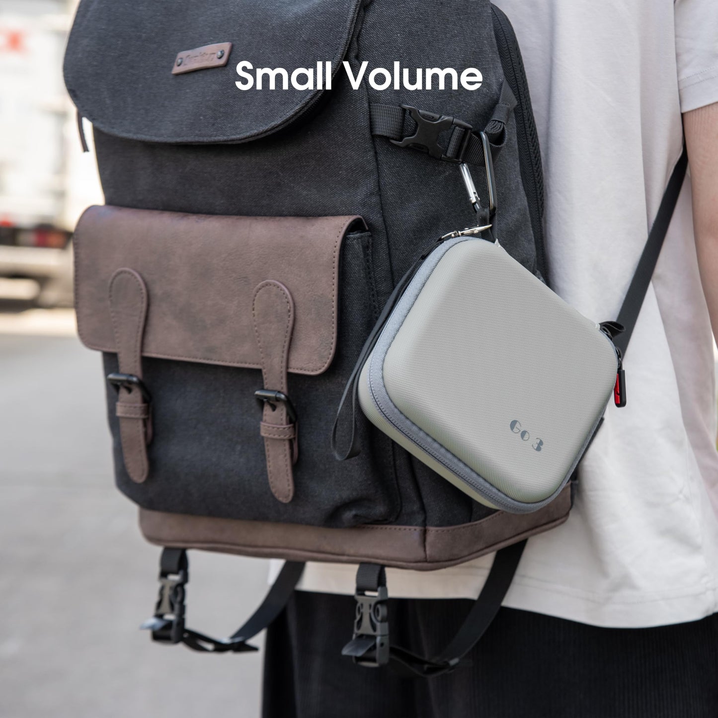 STARTRC VCR Carrying Case for Insta360 GO 3S Accessories Storage Bag Mini Protective Travel Case Compatible for Insta 360 GO 3S/3 Action Camera Grey