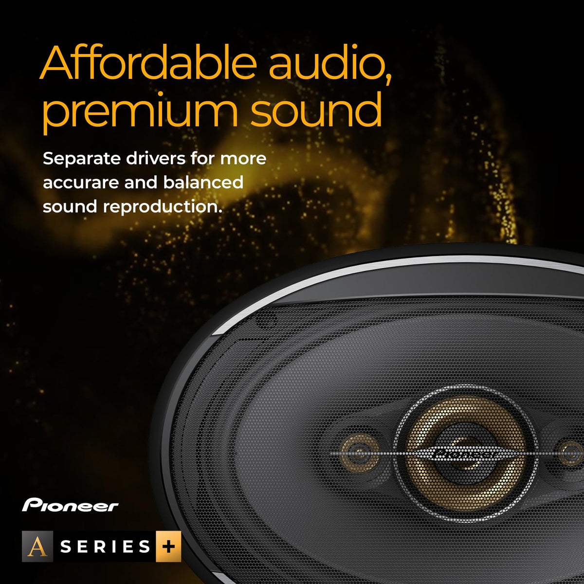 PIONEER A-Series Plus TS-A6901C 6" x 9" 2-Way Component Speakers 450W Max