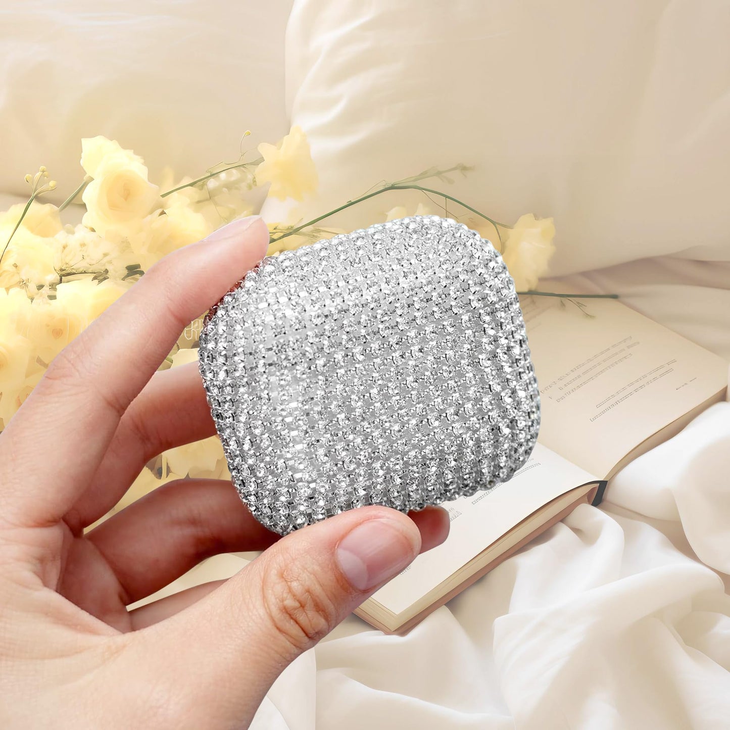 Bling Case Compatible with AirPods 3rd Generation (2021), Sparkling Diamond Case for AirPods 3 Case Bling Rhinestones for Women, Shockproof Protective