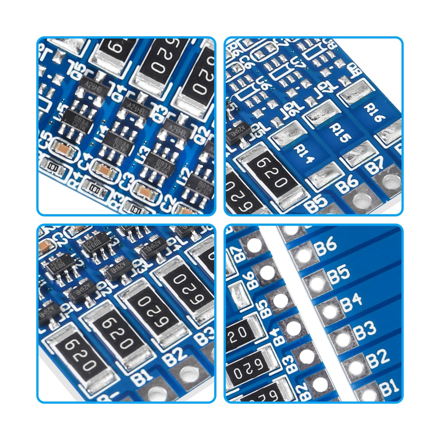 Alinan 6pcs 5S 21V 4.2V Li-ion Balancer Board 18650 Li-ion Balncing Full Charge Battery Balance Function Protection Board