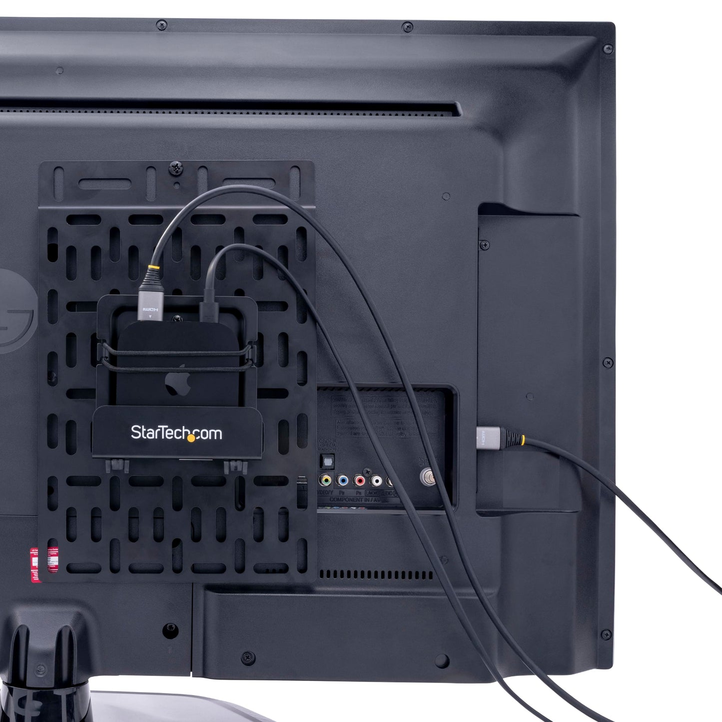 StarTech.com Universal TV Accessory Mount - Adjustable TV & Wall Mount Bracket - Media Players/Router/Modem/AV Switches & Extenders/Apple TV - Hidden