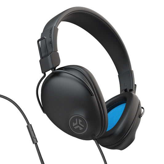 JLab Studio Pro Over-Ear Headphones, Wired Headphones, Tangle Free Cord, Ultra-Plush Faux Leather with Cloud Foam Cushions, 40mm Neodymium Drivers…