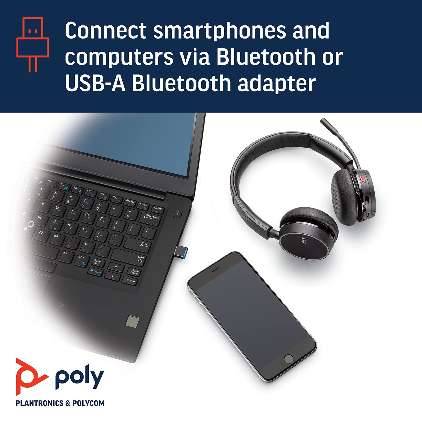 Voyager 4210 UCBT600 Charge Stand UC MS Teams USB-C Cable WW