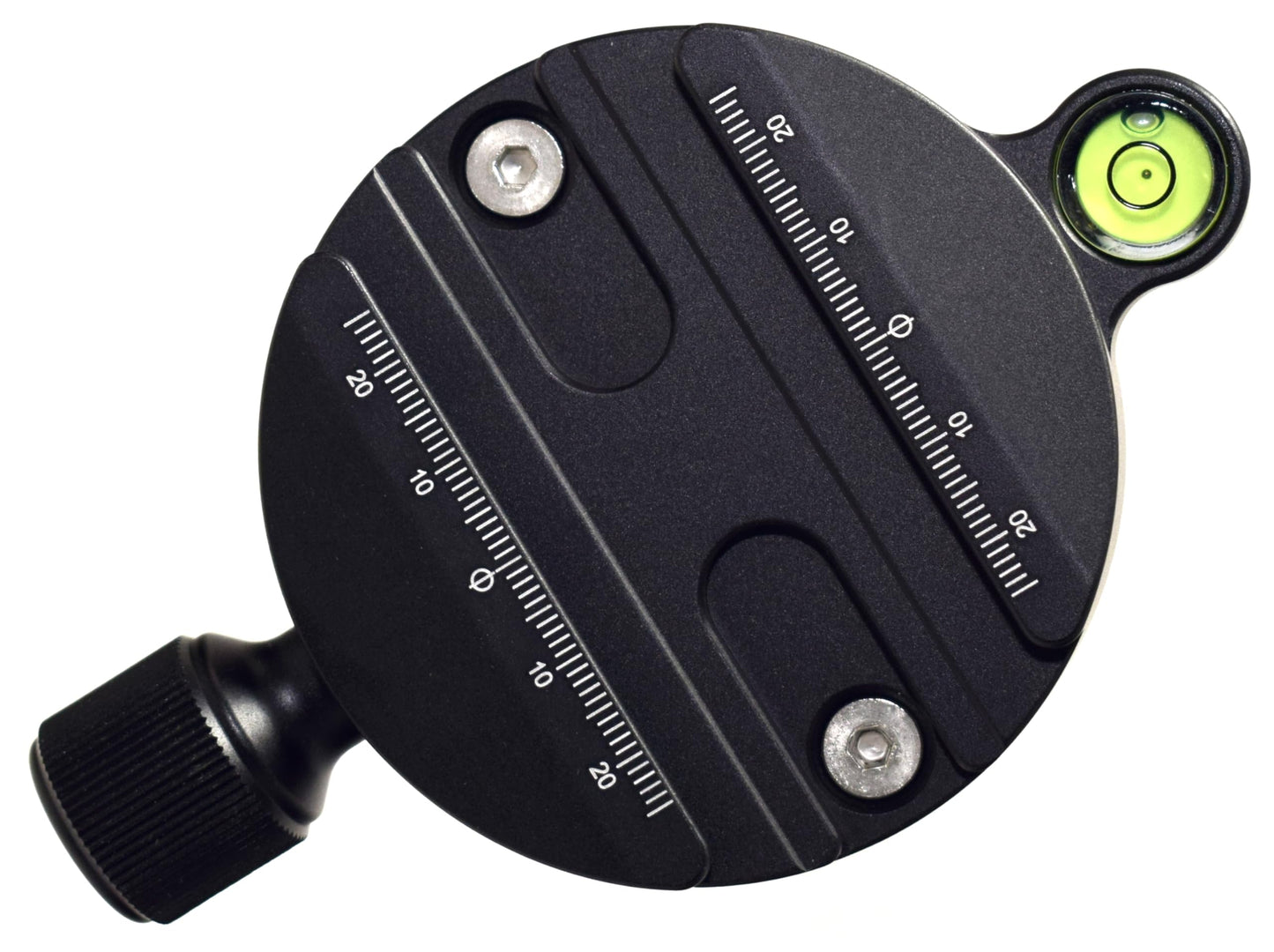 Desmond DHB-75LC 75mm Leveling Half Ball Adapter for Video Bowl Tripod Long Handle + Arca Compatible Clamp + Bubble Level + Sandbag Hook