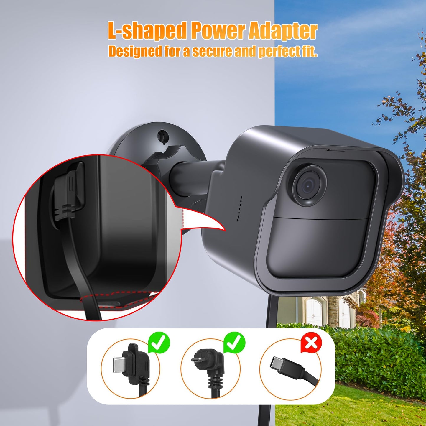 All-New Blink Outdoor Camera Wall Mount, 5 Pack Weatherproof Housing and 360° Adjustable Mount with Sync Module Mount, Camera Mount for Blink Outdoor
