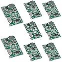 AITIAO 8Pcs 2A USB 18650 Lithium Li-ion Battery Charger Module Adjustable Boost Module DC-DC 3.7V to 5V 9V 12V Step Up Boost Module TP4056 DIY Kit…