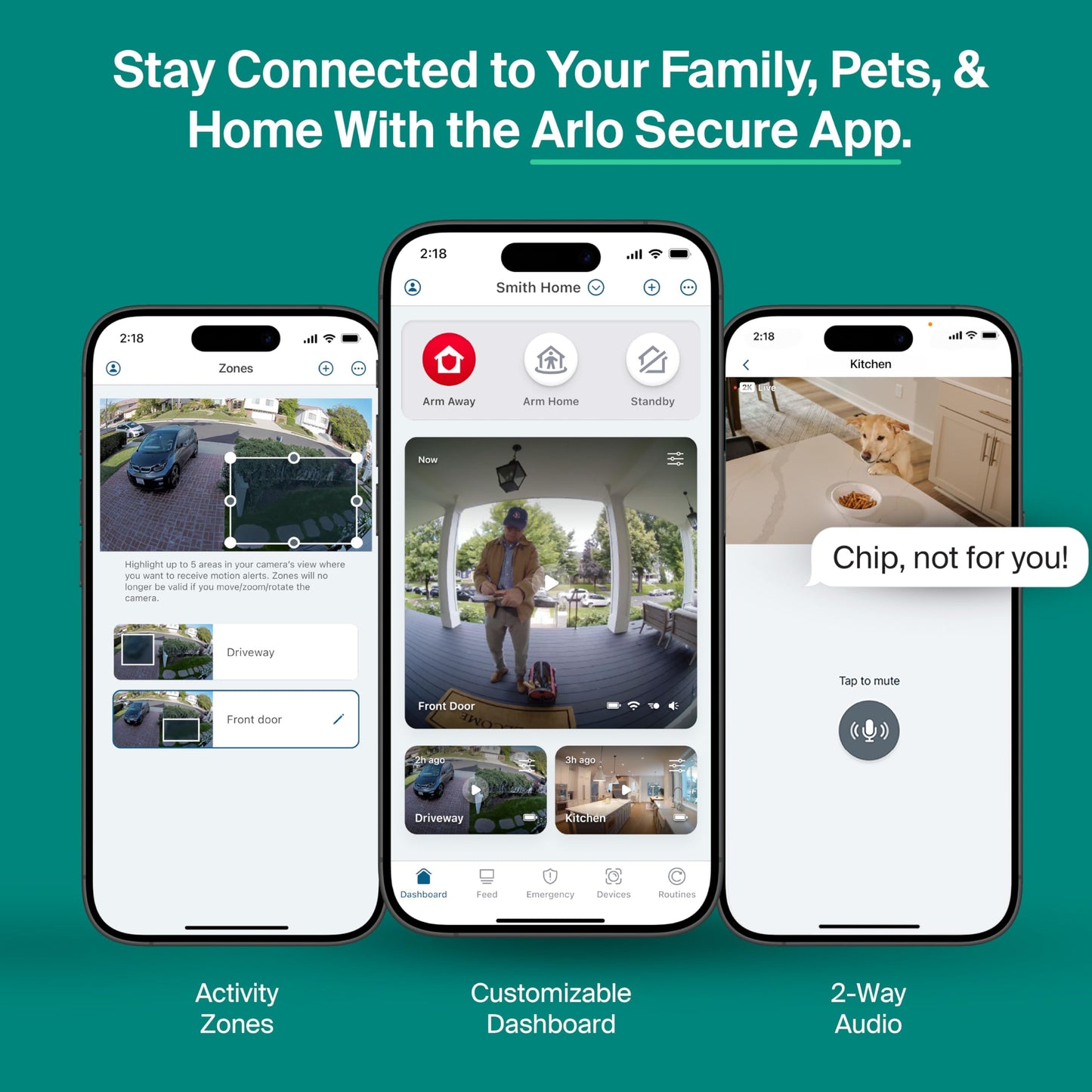 Security Camera Outdoor Wired 2-Pack - Arlo Essential 2K Surveillance Camera with Person Detection, Package Alert, Color Night Vision, 2-Way Audio