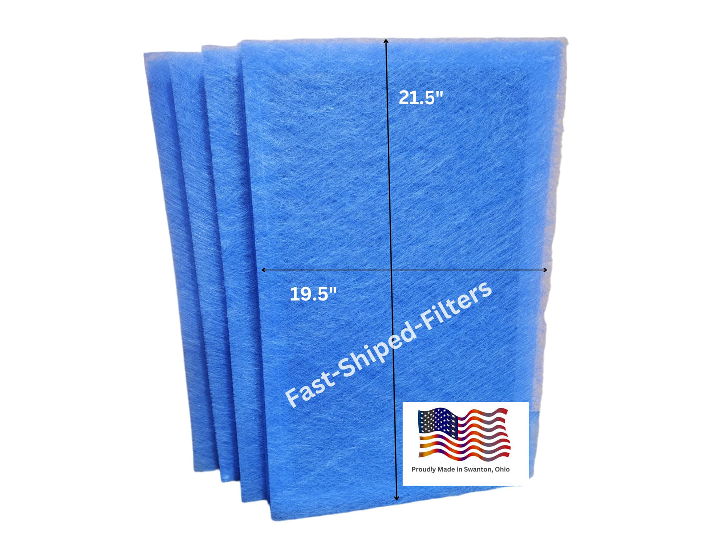 Fast-Shipped-Filters 3 Pack CT-500 Replacement Filter Pads Designed to Fit Dynamic Polarized Air Cleaner Refill Blue
