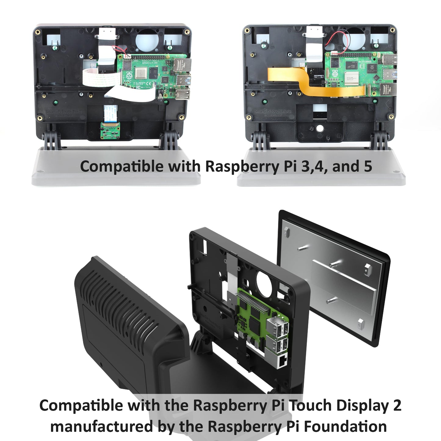 SmartiPi Touch Pro 3 - Compatible with The 7" Raspberry Pi Touch Display 2