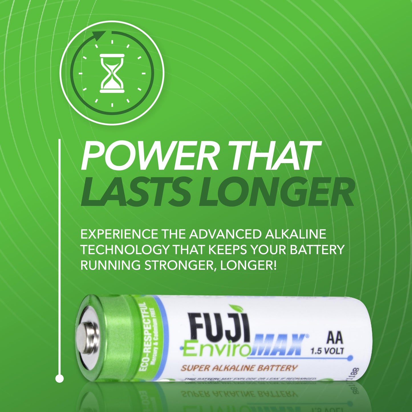 Fuji Enviromax 4300BP24 EnviroMax AA Super Alkaline Batteries (24 Pack), White, One Size Fits All