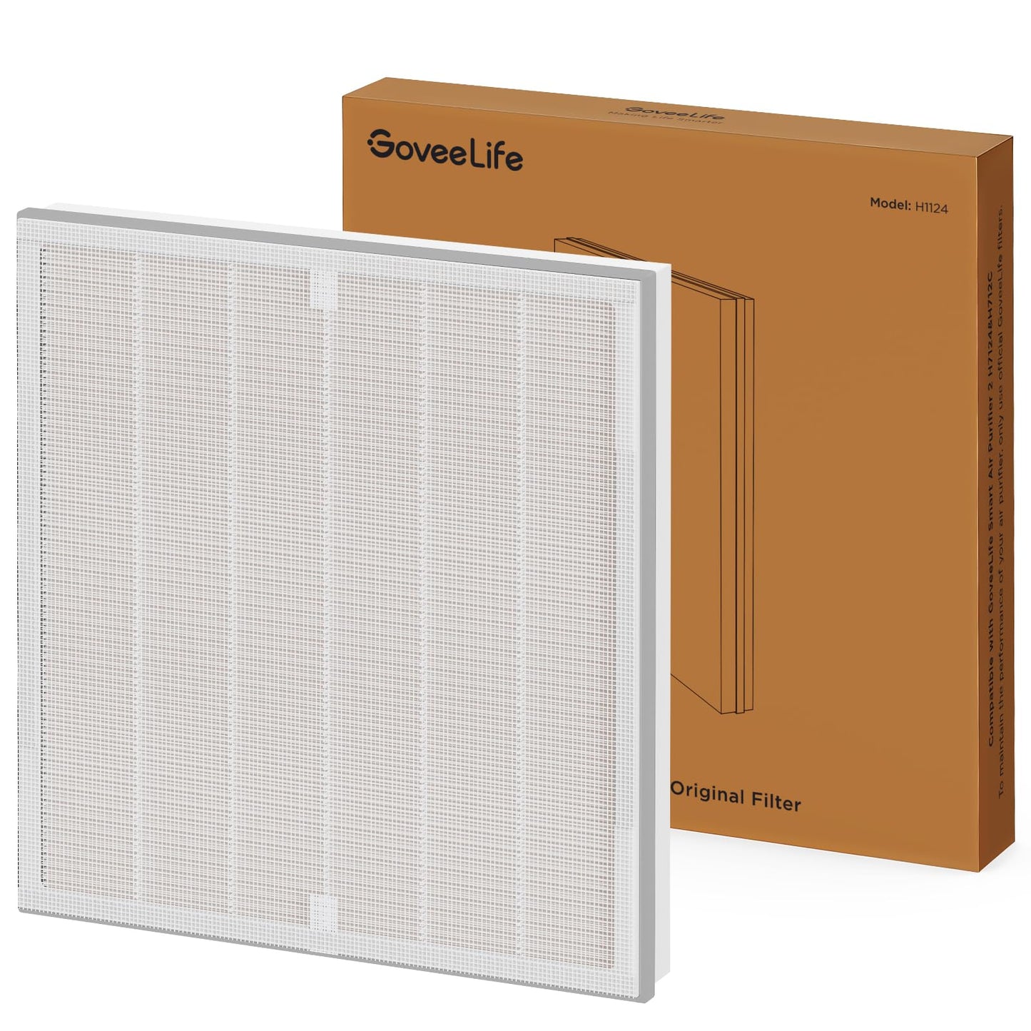 GoveeLife Air Purifier Replacement Accessories for H7124,H712C, 1 pack