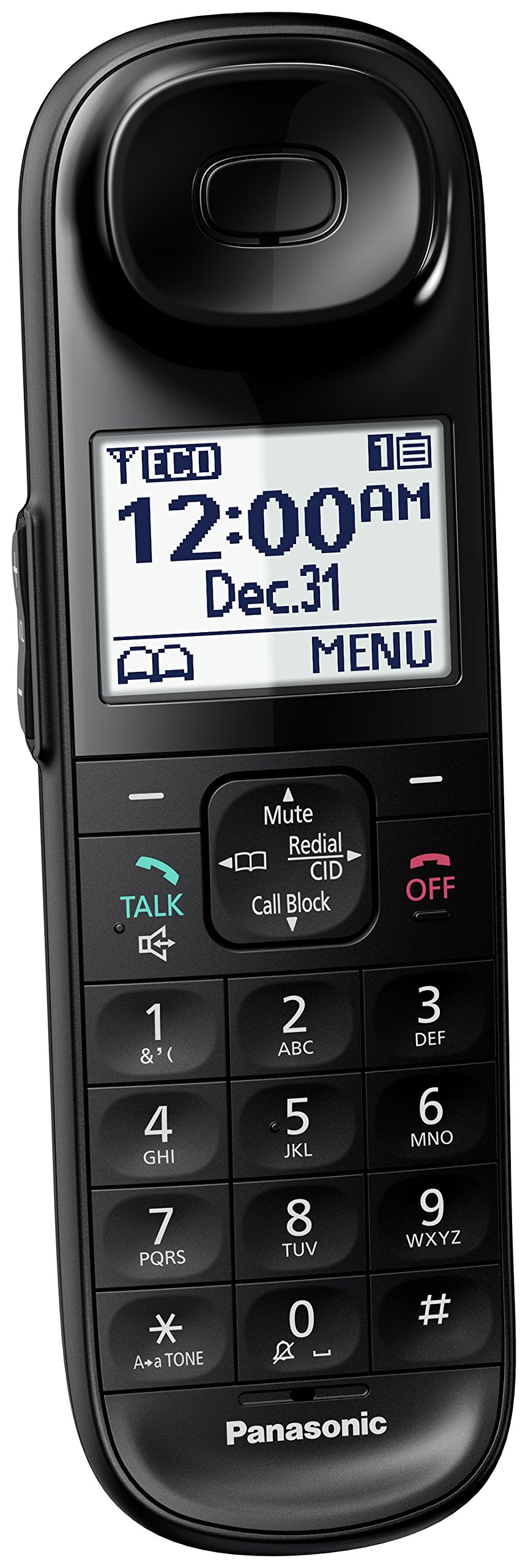 Panasonic Cordless Phone Handset Accessory Compatible with KX-TGL432 / KX-TGL433 Series Cordless Phone Systems - KX-TGLA40B (Black)