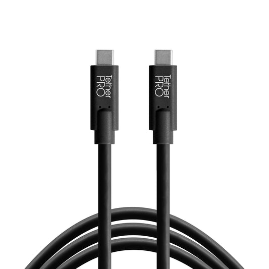 TetherPro USB-C to USB-C, 5Gbps Gen 1, 15' (4.6m), Non-Reflective Black