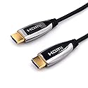 THE CIMPLE CO 150 Feet, 4K Fiber Optic HDMI Cable, Ultra High Speed Fiber Optic 18Gbps 4K @ 60Hz, 4:4:4 HDR, HDCP, ARC, 3D and More - Hybrid HDMI