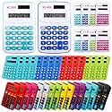 CACASO 48 Pcs Pocket Calculator,Pocket Size Basic Calculators,8 Digit Display Solar Battery Dual Power Desktop Calculators,Mini Calculator
