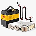 Kodak Luma 75 Pocket Projector Kit with Overhead Tripod, Built-In Battery, Photo, Video, HDMI, USB, MicroSD & EVA Case - for Art & Crafts, Cookie